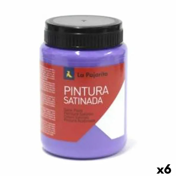 tempera La Pajarita L-13 6 Daudzums Violets Satīna apdare Skolas