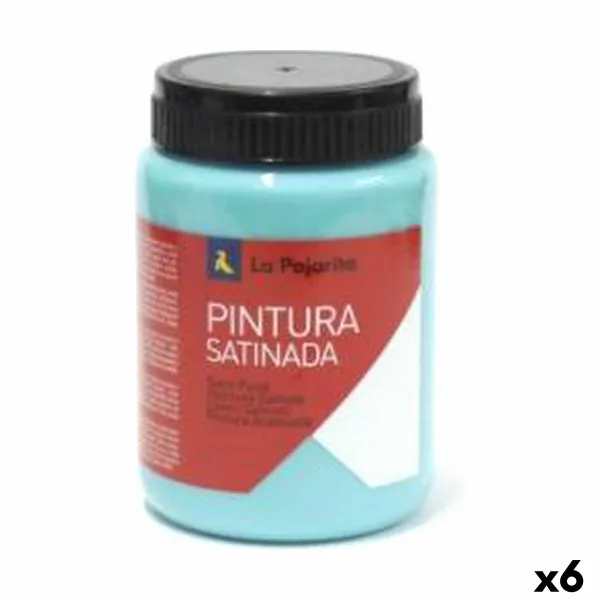 tempera La Pajarita L-35 6 Daudzums Tirkīzs Skolas Satīna apdare