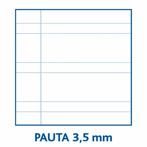 Žiedų knygos Papyrus 01-UNICLASIC Lapas 80 Paklodės (10 vnt.)