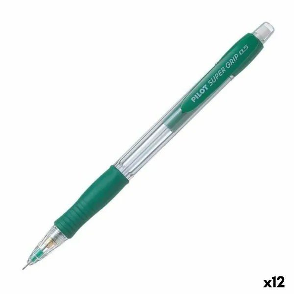 Механический карандаш Pilot Super Grip Зеленый 0,5 mm (12 штук)