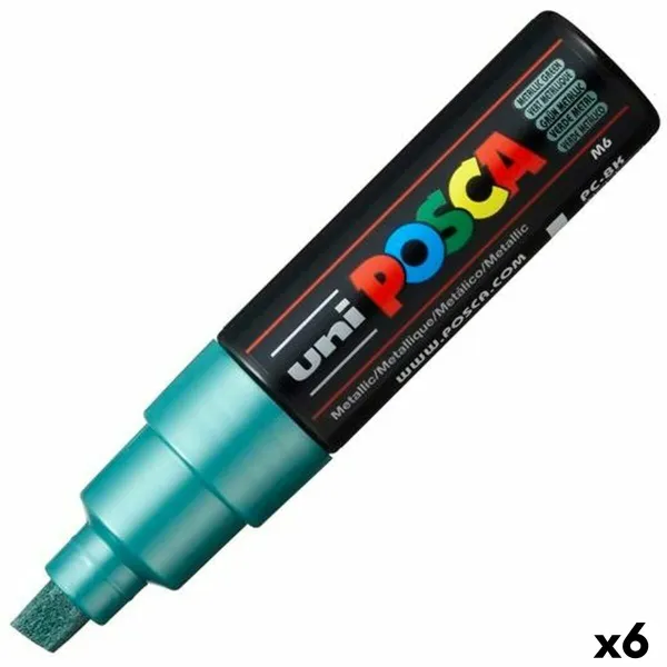 Huopakynä POSCA PC-8K Vihreä metalli (6 osaa)