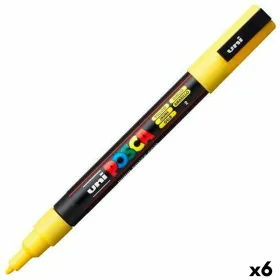 Huopakynä POSCA PC-3M Keltainen (6 osaa)