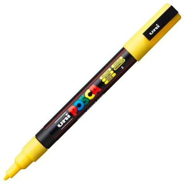 Маркер POSCA PC-3M Жёлтый (6 штук)