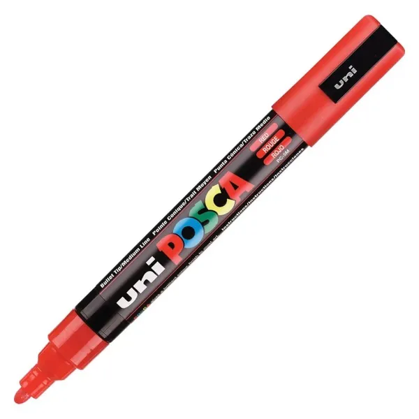 Huopakynä POSCA PC-5M Punainen (6 osaa)