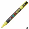 Huopakynä POSCA PC-3ML Keltainen (6 osaa)