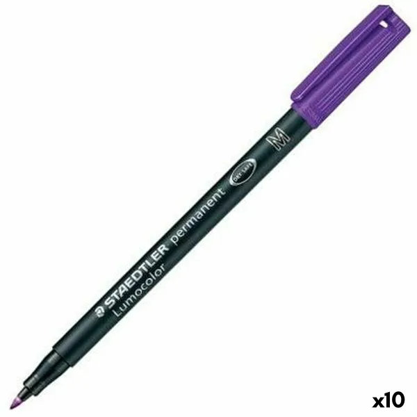 Permanentais marķieris Staedtler Lumocolor 317-6 M Violets (10 gb.)