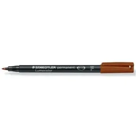 Постоянный маркер Staedtler Lumocolor Коричневый (10 штук)
