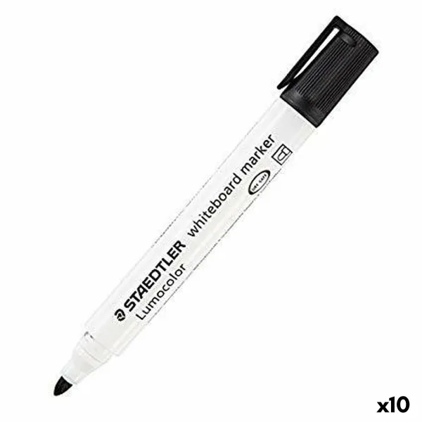 Marķieris Staedtler Baltā tāfele Balts Melns (10 gb.) (1 gb.)