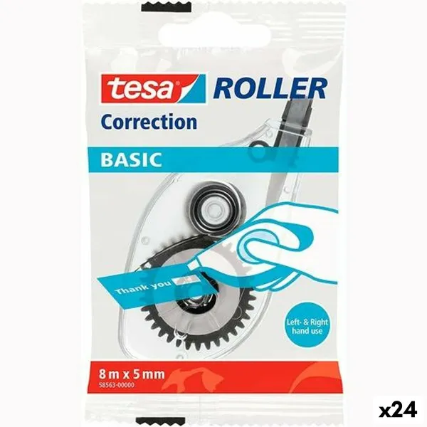 Korjausteippi TESA Basic Valkoinen 5 mm x 8 m (24 osaa)