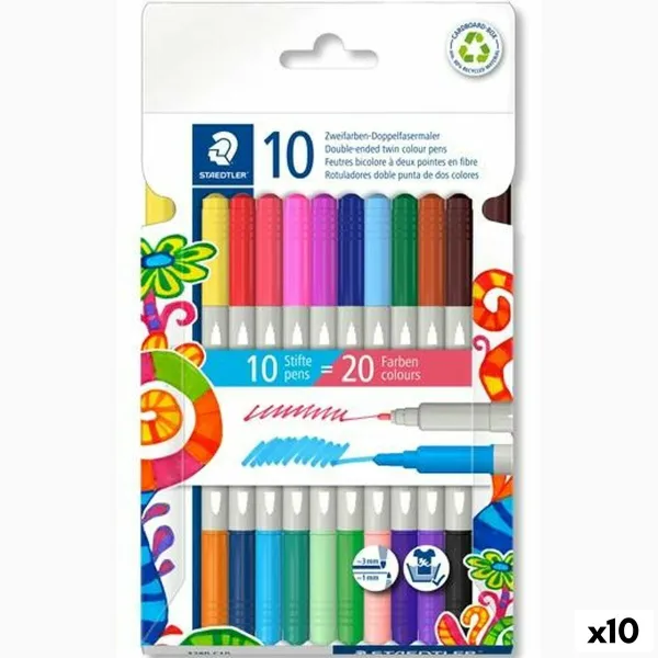 Tussisetti Staedtler Noris 3280 Monivärinen (10 osaa)