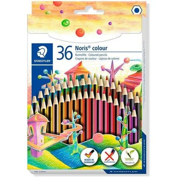 Цветные карандаши Staedtler Noris Colour Wopex набор Разноцветный (5 штук)