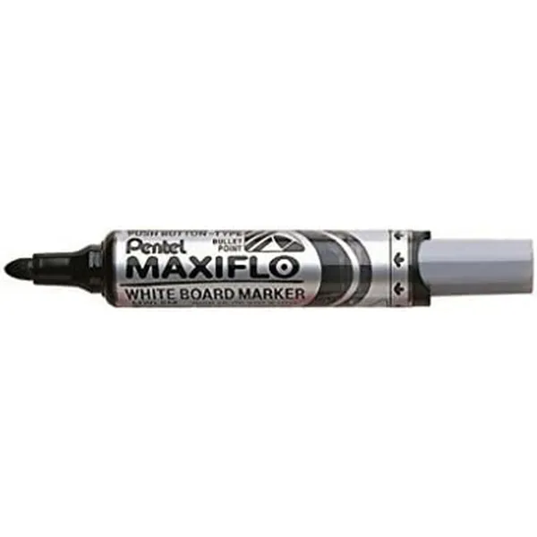 Merkkarikynä/huopakärkitussi Pentel Maxiflo Musta (12 Kappaletta)