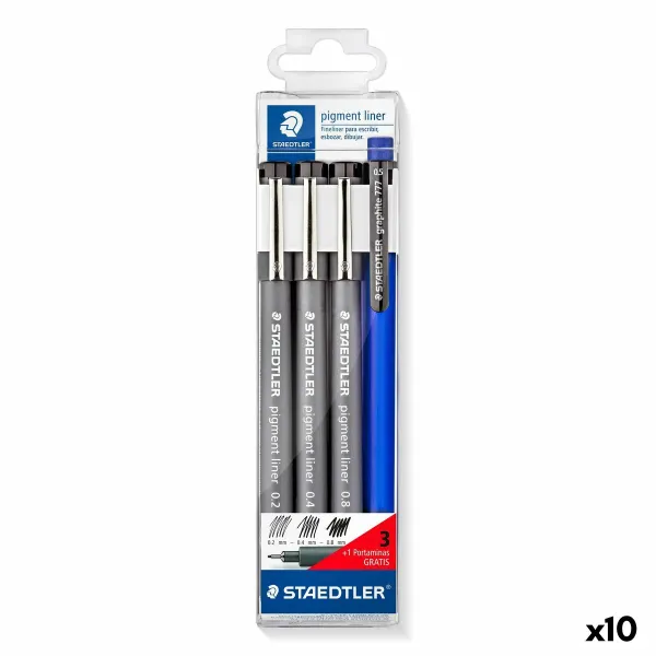 Tussisetti Staedtler Musta (10 osaa)