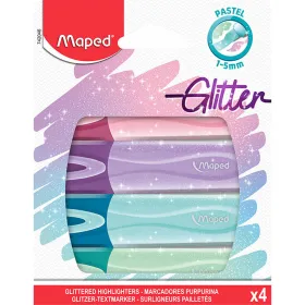 Fluorescent Marker Set Maped 4 Pieces Multicolour (15 Units)