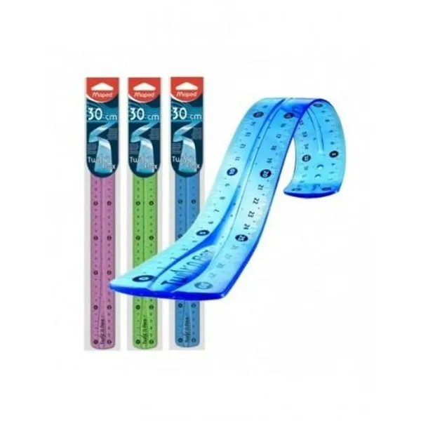 Noteikumu kopums Maped Twist'n Flex Daudzkrāsains 30 cm (20 gb.)