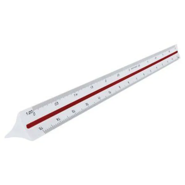 Lineāls Maped Balts 30 cm (5 gb.)