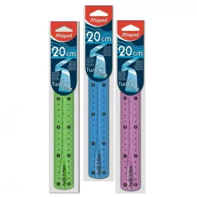 Geometriasetti Maped Twist'n Flex Monivärinen 20 cm 20 osaa