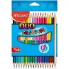 Colouring pencils Maped Duo Color' Peps	 Multicolour 18 Pieces Double-ended (12 Units)