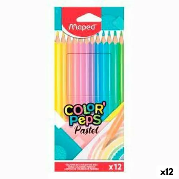 Värikynät Maped Color' Peps Monivärinen 12 Kappaletta (12 osaa)