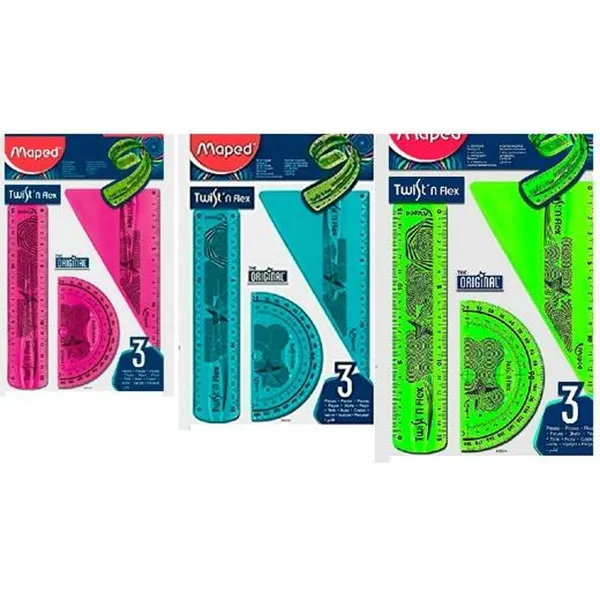 Geometriasetti Maped Twist'n Flex Original 3 Kappaletta 10 osaa