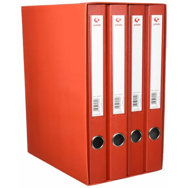 Ring binder Grafoplas Red Sheet Ring binder x 4