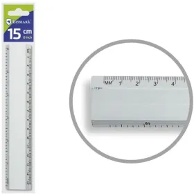 Viivoitin Bismark Hopeinen Alumiini 15 cm (40 osaa)