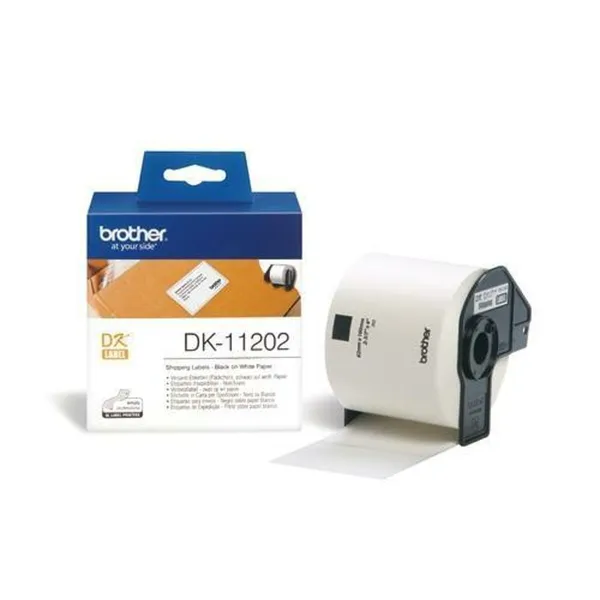 Этикетки для принтера Brother DK-11202 Черный/Белый 62 x 100 mm (3 штук)