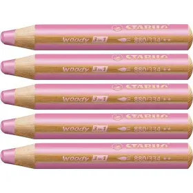 Värikynät Stabilo Woody Pinkki 3-in-1 (5 osaa)