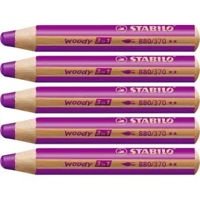 Värikynät Stabilo Woody Liila 3-in-1 (5 osaa)