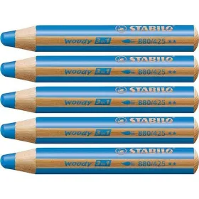 Värikynät Stabilo Woody Sininen 3-in-1 (5 osaa)