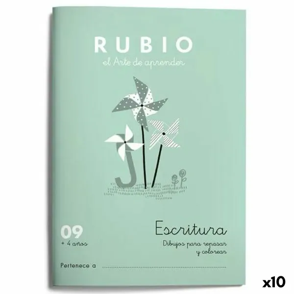 Writing and calligraphy notebook Rubio Nº09 A5 Spāņu (10 gb.)