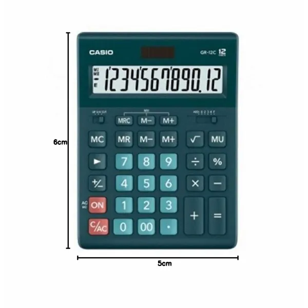 Laskin Casio GR-12C-DG-W-EP Sininen Hartsi