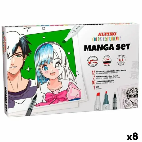 Tussisetti Alpino Manga Color Experience (8 osaa)