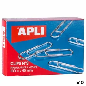 Klipsi Apli Nº 3 nikkeli 40 mm (10 osaa)