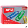 Klipsi Apli Nº 2 Monivärinen Kabelis 32 mm (10 osaa)