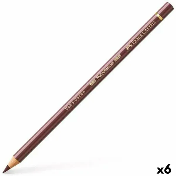 Värikynät Faber-Castell Polychromos 176 Van-Dyck Ruskea (6 osaa)