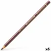 Colouring pencils Faber-Castell Polychromos 176 Van-Dyck Brown (6 Units)