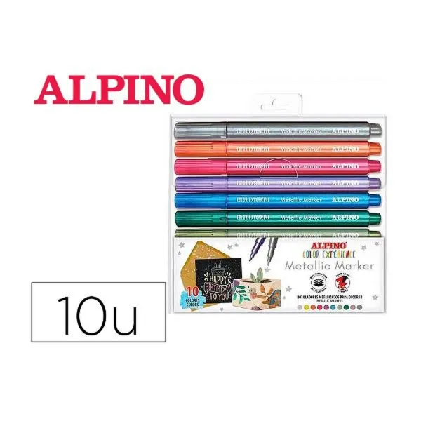 Tussisetti Alpino Monivärinen Metallinen 10 osaa