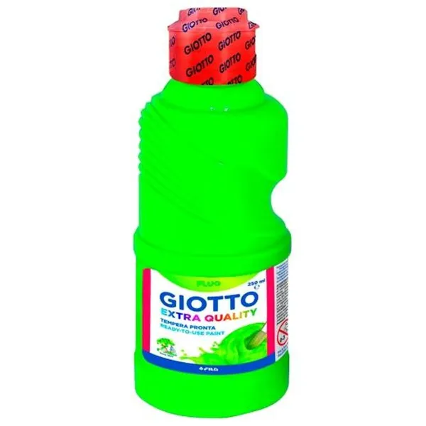 Tempera Giotto Fluo Vihreä 250 ml (8 osaa)