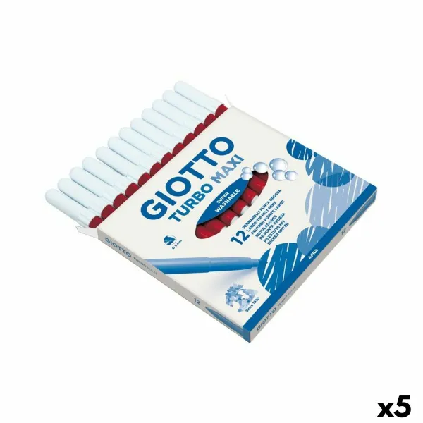 Žymeklių rinkinys Giotto Turbo Maxi Raudona (5 vnt.)