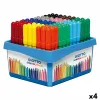 Flomasteru Komplekts Giotto Turbo Maxi School Daudzkrāsains (4 gb.)