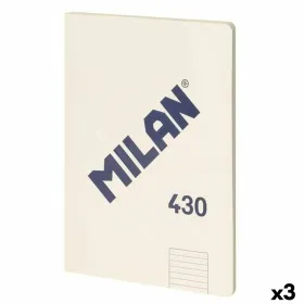 Notebook Milan 430 Beige A4 48 Sheets (3 Units)