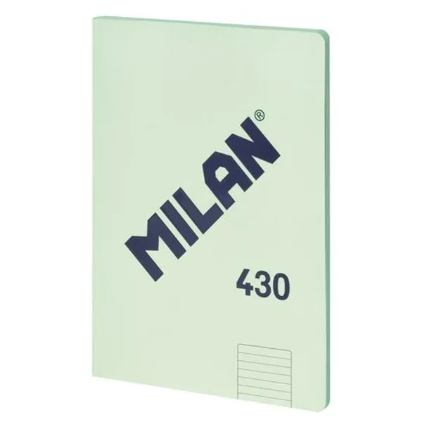 Notebook Milan 430 Green A4 48 Sheets (3 Units)