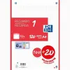 Ristikot Oxford Classic Punainen A4 120 Levyt Vaihto-osa (13 osaa)