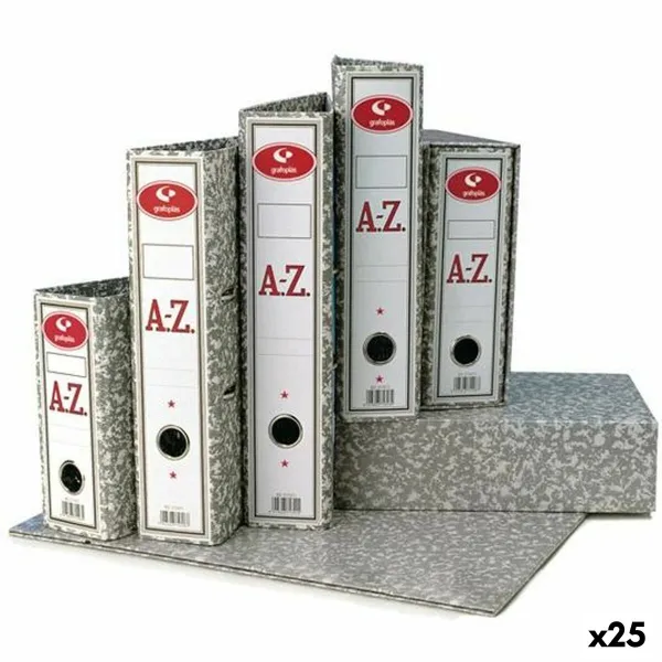 Lever Arch File Grafoplas Classic Grey Sheet (25 Units)