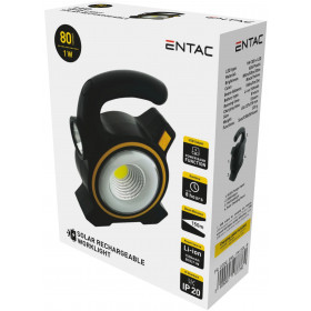 Entac Szerelőlámpa 1W Újratölthető Napelemes