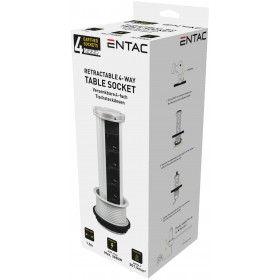 Socket Extension Cord Vertical 4 Sockets 1.5m 3G1.5