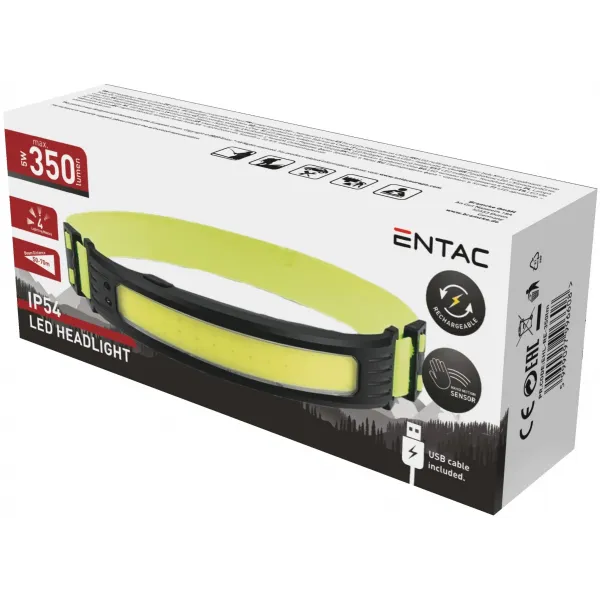 Entac Flashlight Rechargeable Headlamp