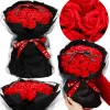 Soap flower bouquet Springos HA7440 32 red roses