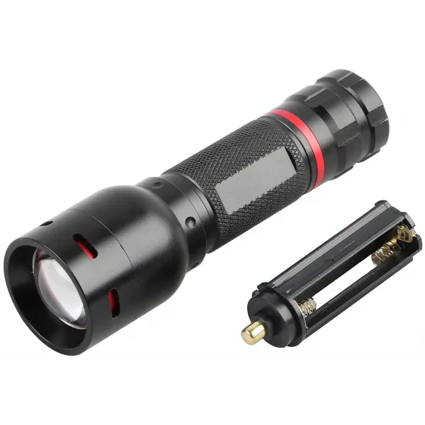 Entac Flashlight Focusable Aluminium 5W T6 3AAA excl